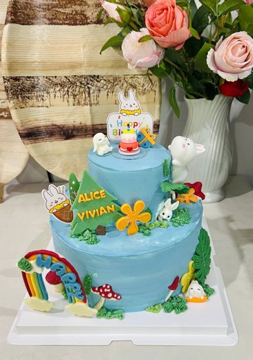 萌兔森林生日蛋糕 (1058)