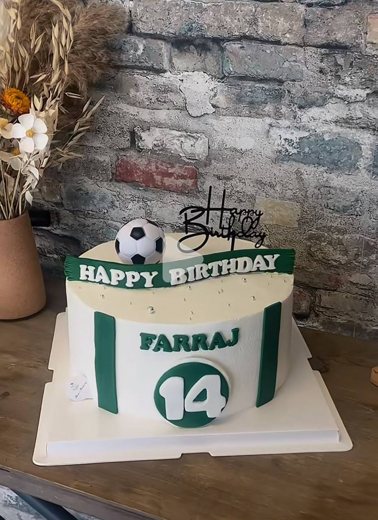 足球主题生日蛋糕 (1011)