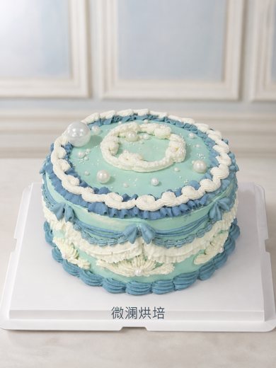 复古裱花蛋糕 (1000)