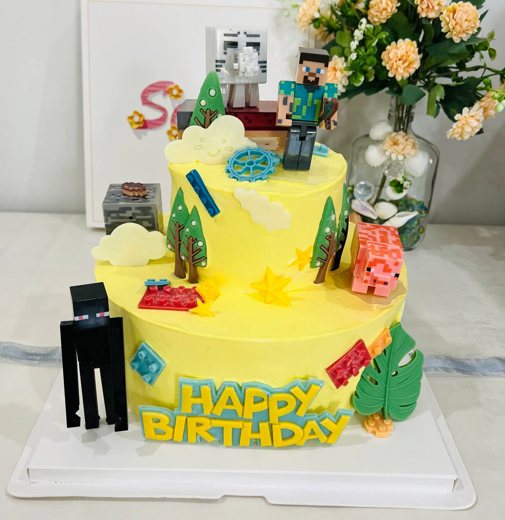 我的世界主题生日蛋糕 (1029)