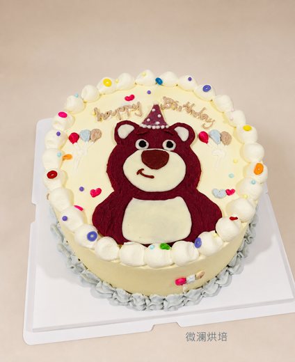 草莓熊生日蛋糕 (1073)
