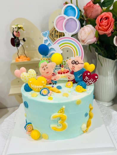佩奇一家生日蛋糕 (1056)