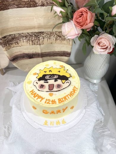 火影鸣人主题生日蛋糕 (1002)