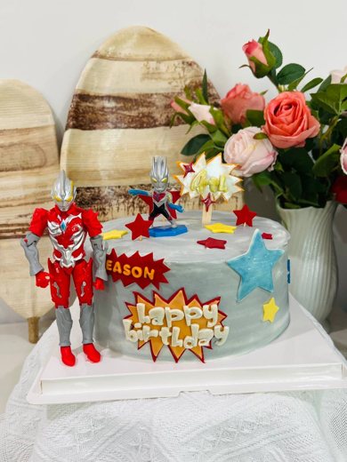 奥特曼主题生日蛋糕 (1051)